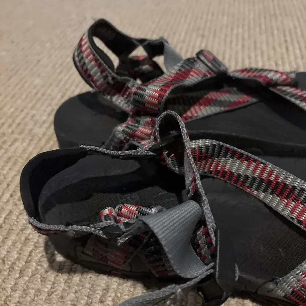 THE NORTH FACE Comfort Hiking Strappy Sandals Gray Orange Size men's US 12 - Picture 10 of 16